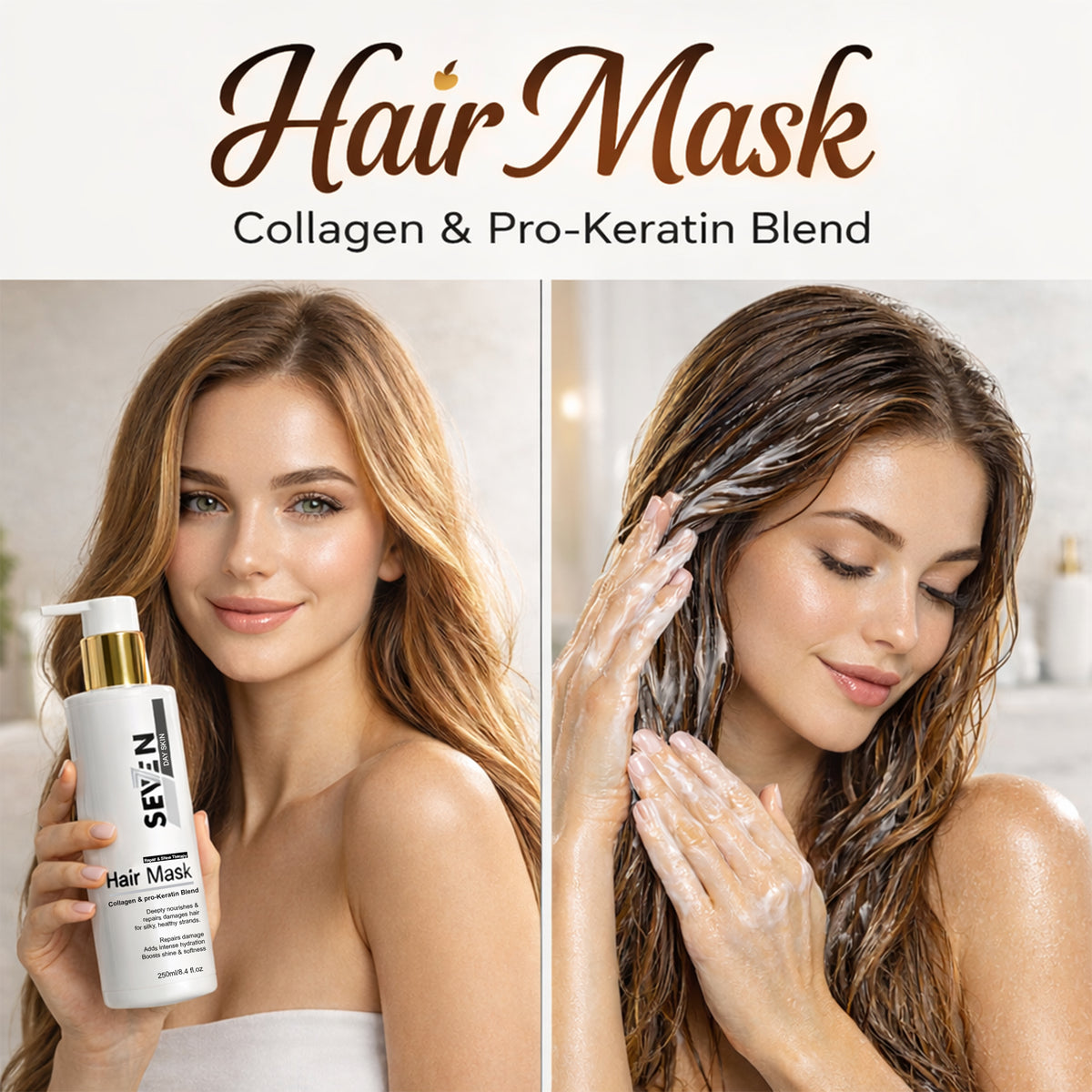 Pro-Keratin Hair Mask - Deep Repair Treatment | SevenDay