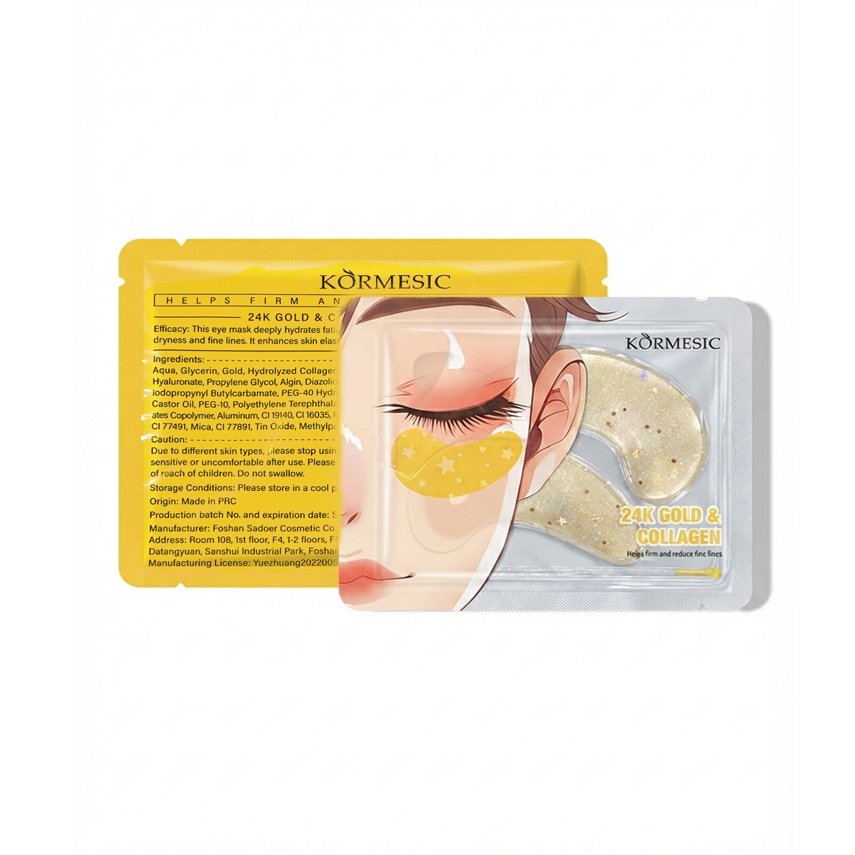 24K Gold & Collagen Eye Mask