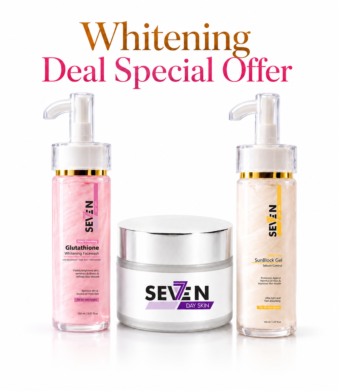 Skin Brightening Bundle - Whitening Skincare | SevenDay – SevenDaySkin