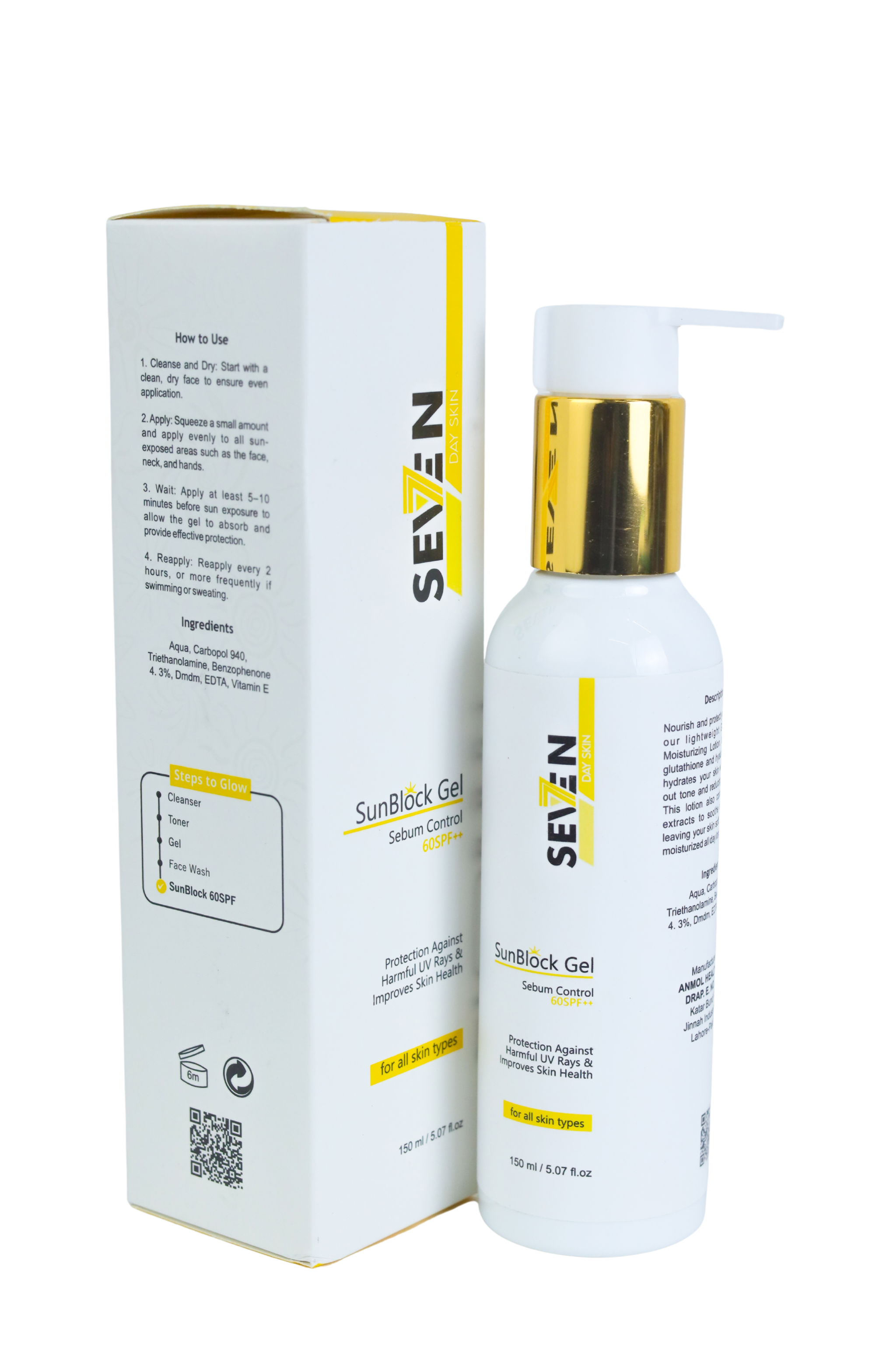 SunBlock Gel SPF-60 - SevenDay